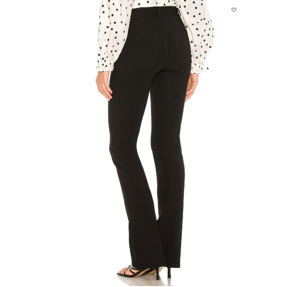 PAIGE DENIM NWT High Rise Manhattan Boot Ponte Pant in Black // 00 - Picture 2 of 13